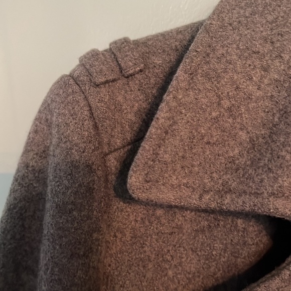 H & M Mens wool-blend grey coat, double breasted - Picture 6 of 9